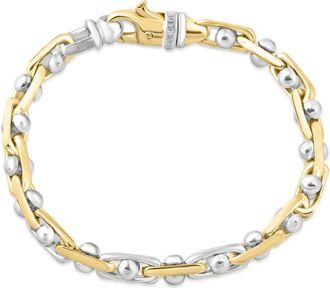 Pompeii3 Mens Link 14k Gold (51gram) or Platinum (82gram) 6.5mm Link Bracelet 8.5