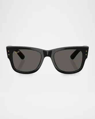 Ray-Ban Men & apos;s RB0840S Mega Wayfarer A$AP ROCKY Blacked Out Collection Square Sunglasses