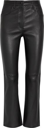 Joseph Duke Straight-leg Leather Trousers - Black - 44 (UK16 / XL)
