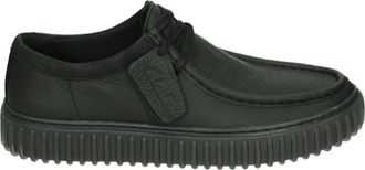 Clarks Schoenen, Heren, Zwart, 43 EU, Leer, Torhill LO Casual Schoenen Zwart Leer