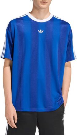 adidas Adicolor Recycled Polyester Jacquard Jersey in Collegiate Royal at Nordstrom, Size Xx-Large