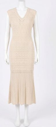 Z Supply Marsella Crochet Midi Dress In Sea Salt