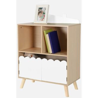 Sweeek Librer&iacute;a Infantil De 2 Estantes Y 2 Puertas