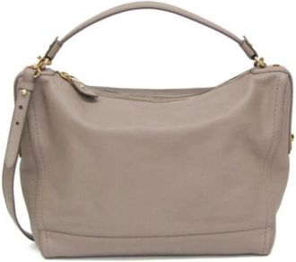 Ferragamo Pre-owned Handbags, female, Gray, Size: ONE SIZE Pre-owned Leather handbags