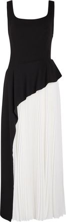 Jonathan Simkhai Zayla Colour-blocked Crepe Maxi Dress - Black - 12 (UK16 / XL)