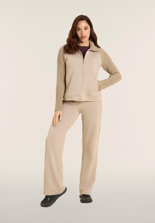 Freddy Felpa donna con collo alto e full zip in modal e tricot