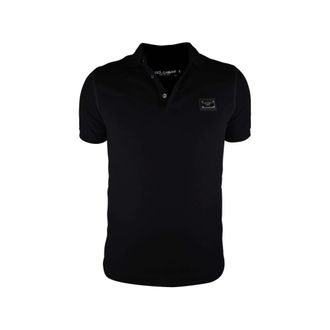 Dolce & Gabbana Tops, Heren, Zwart, S, Katoen, Cotton