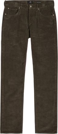 7 For All Mankind The Straight Corduroy Trousers - Dark Green - 38 (W38 / Xxl)