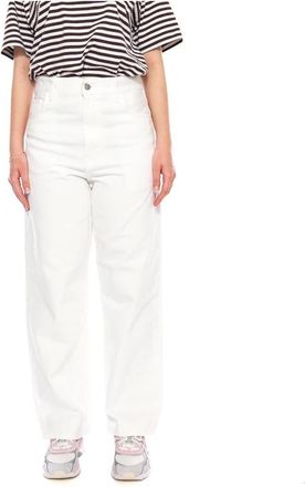 Carhartt Work in Progress Mujer, Vaqueros, Blanco, Talla: S