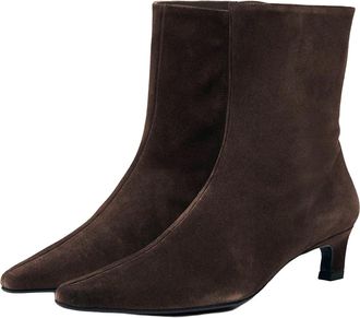 Alohas Womens Ankle Boots Ambar Rift Brown Suede Upper