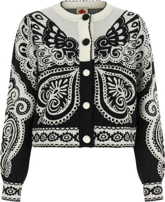 Farm Rio Arabesque Cardigan - Dames - Vesten - Veelkleurig - S - Wol - Truien & Vesten