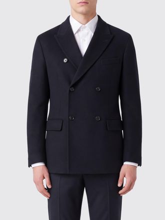 Giorgio Armani Double-Breasted Cashmere Blend Blazer with Peak Lapels