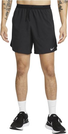 Nike Dri-FIT Solid Color Logo Printing Straight Quick Dry Breathable Sports Shorts Black DM4742-010