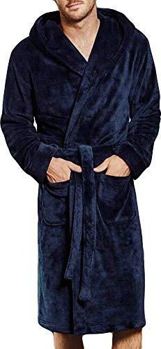 Yvelands Peignoir De Bain Homme Capuche Grande Taille,Hiver Robe