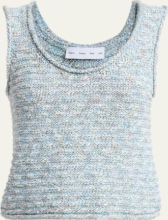 Proenza Schouler Janine Melange Knit Tank Top