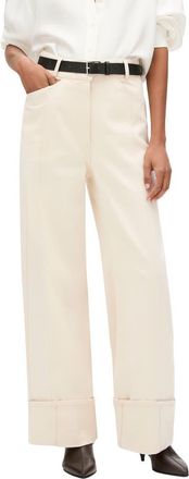 Another Tomorrow Denim Cuff Pant in Ecru at Nordstrom, Size 44 32 It