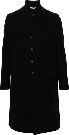 Masnada felted coat - men - Wool/Polyamide - 48 - Black