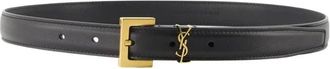 Saint Laurent Dames, Accessoires, Zwart, Maat: 80 CM Leer