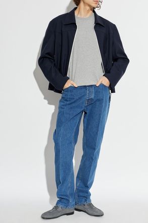 Etro T-shirt With Embroidered Logo, Mens, Grey