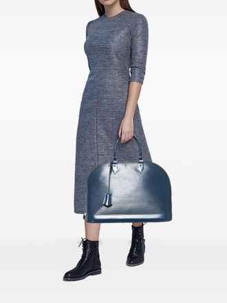 Louis Vuitton Alma tote bag - women - Leather/Alcantara - One Size - Blue