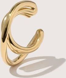 Otiumberg 14kt Gold Vermeil Loom Ear Cuff in Yellow Toned Gold at Nordstrom