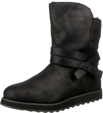 Skechers Womens Keepsakes 2.0 Mid Calf Boot, Black Microleather, 3 UK medium