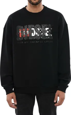 Diesel Black Crew Neck Sweatshirt
