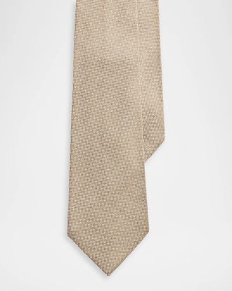 Ralph Lauren Men & apos;s Woven Silk-Linen Tie