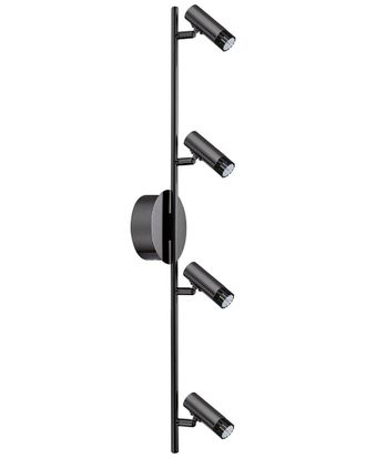 Eglo Eglo Lianello 4 Light Integrated Led Track Light With Black Chrome Finish