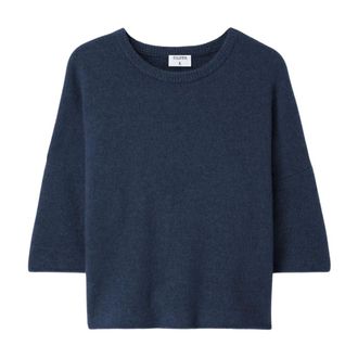 Filippa K Round-neck Knitwear, female, Blue, Size: S Yak Tee