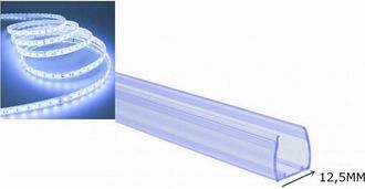 Trade Shop Trade Shop Traesio - Trade Shop - Profilo In Plastica Da 1mt Senza Copertura Per Striscia Led Da 12.5 Mm Ps-12.5mm