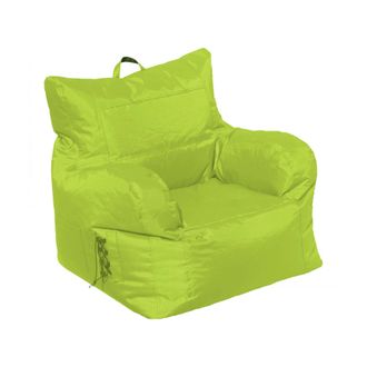 Talamo Italia Dmora Fauteuil Rembourr&eacute; Avec Accoudoirs, Couleur Verte, Dimensions 80 X 80 X 80 Cm