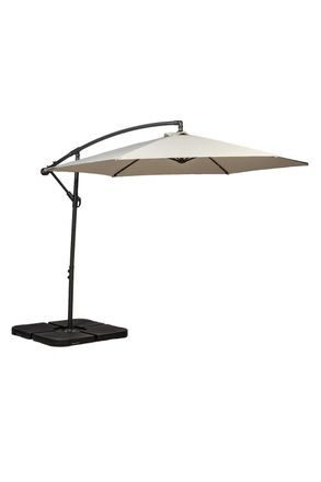 Royalcraft 3m Standard Cantilever Powder Coated Parasol with Cross Stand in Ivory