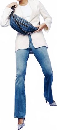 Think Royln Womens Sister Sling Bag In Stone Washed Denim