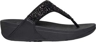 FitFlop Lulu Summerfoil-sandalen met sleehak voor dames (Zwart)
