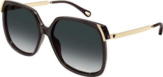Chloé Dames, Accessoires, Zwart, Maat: 58 MM Polyamide
