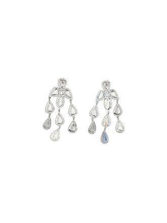 Magda Butrym Womens Drop Earrings Rhodium Silver Metal