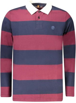 Timberland Rode Katoenen Heren Polo Shirt - Heren - Polos - Veelkleurig - S - Katoen - Tops