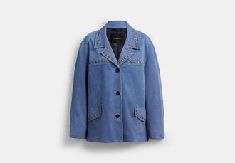 Coach Studded Suede Jacket