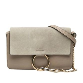 Chlo&eacute; Pre-owned Faye Crossbody - Dames - Pre-owned - Bruin - Maat: ONE Size Leer