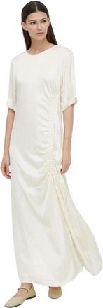 Birgitte Herskind Sabastian Maxi Jurk - Dames - Maxi kleedjes - Beige - XS - Rayon - Kleedjes