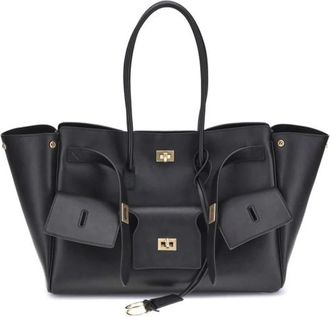 Balenciaga Tassen, Dames, Zwart, ONE Size, Leer, Bel Air Schoudertas met Pouch