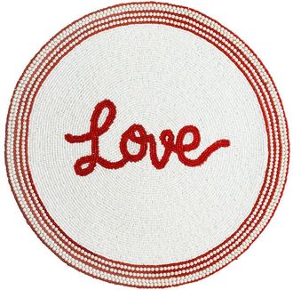 Tiramisu Scripted Love Beaded Placemat