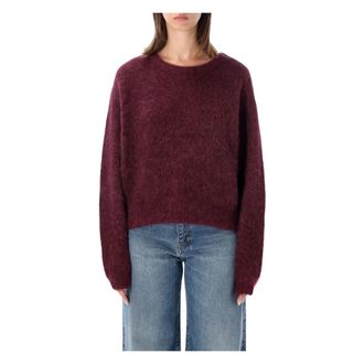 American Vintage Niby Sweater - Dames - Ronde hals truien - Rood - S - Truien & Vesten