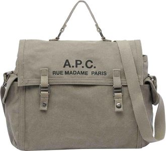 A.P.C. A. P.C. Military Green Besace Recuperation Handbag