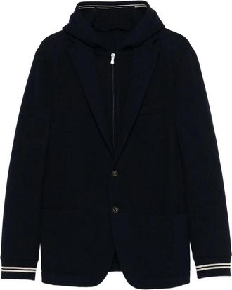 Eleventy Jacket With Bib Blue