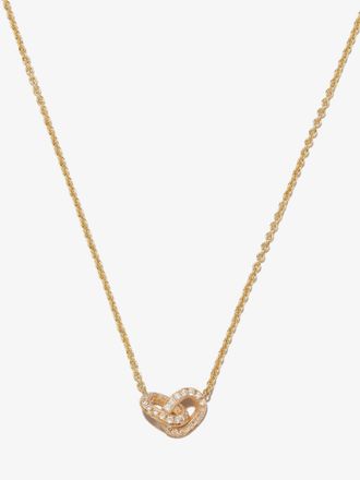 Lizzie Mandler 18K Yellow Gold XS Links Diamond Necklace - Womens - Diamond/18kt Yellow Gold