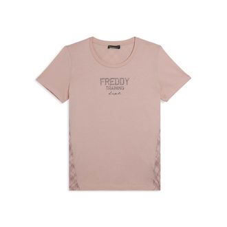 Freddy T-shirt raglan con inserto geometrico