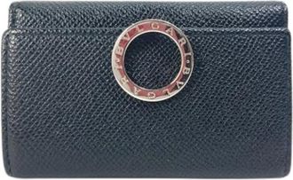 Bulgari Pre-owned Leather key-holders - unisex - Vintage Accessoires - Zwart - ONE Size - Leer - Vintage