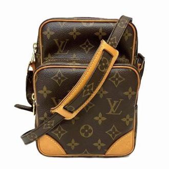 Louis Vuitton Pre-owned Cross Body Bags, male, Brown, Size: ONE SIZE Pre-owned Amazon Monogram Shoulder Bag